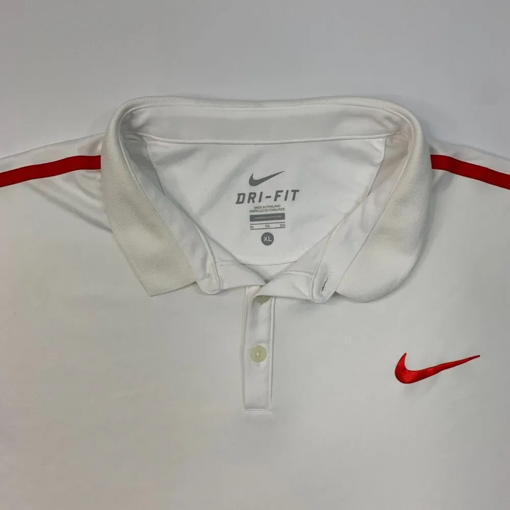 Nike Golf Shirt Mens XL Extra Large Performance Dri Fit Advantage Split Hem Polo